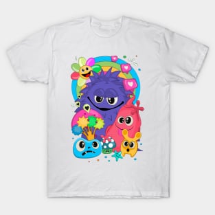 Cheerful company of monsters T-Shirt